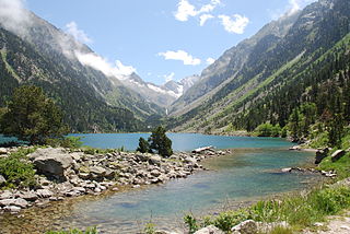Le lac de Gaube dans les Pyrénées.