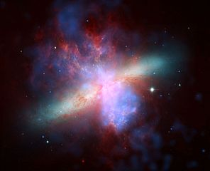 Messier 82 galaxy.