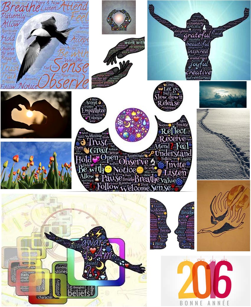 Mosaïque d'images pour rêver l'année 2016.