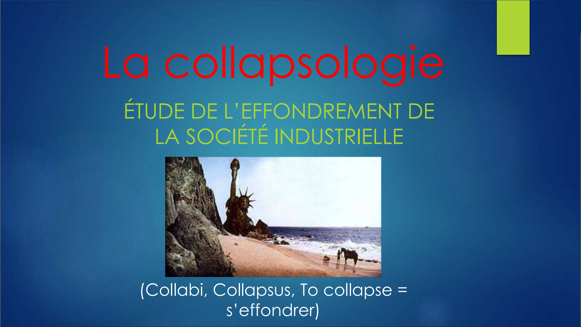 Photo sur la collapsologie.