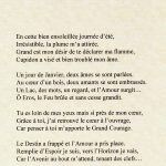 Ô mon coeur. (Ô my heart). A love poem that I wrote into French in 2001.