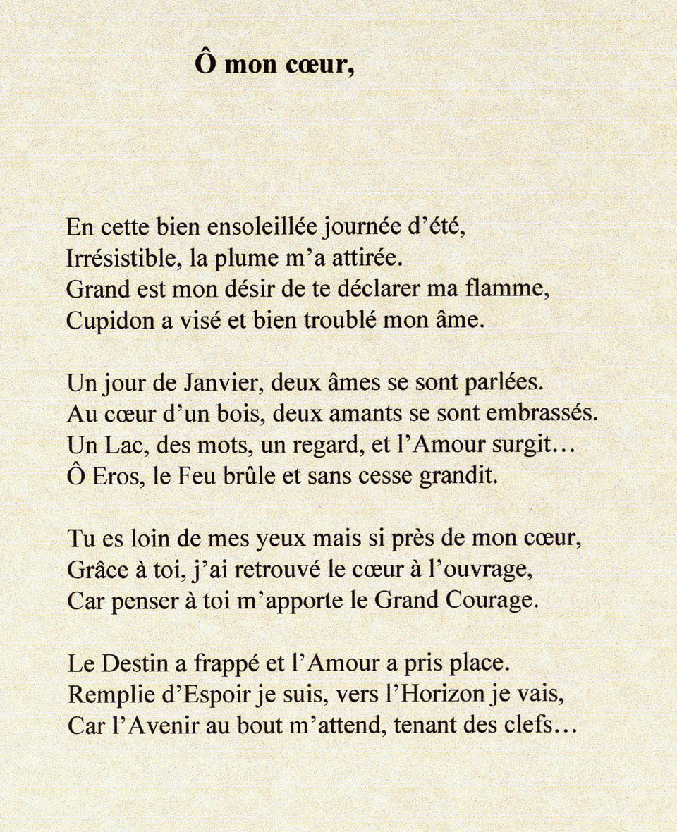 Ô mon coeur