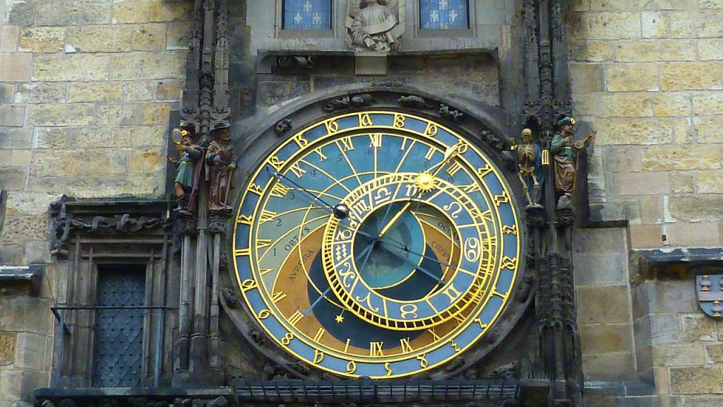 The astronomical clock of Prague.