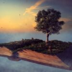 Photo representing a book with a tree.