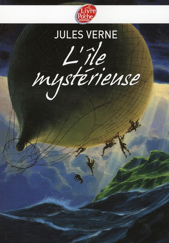 Couverture recto de L'île mystérieuse de Jules Verne.