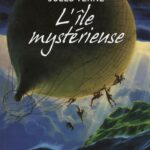 Front cover of The Mysterious Island by Jules Verne.