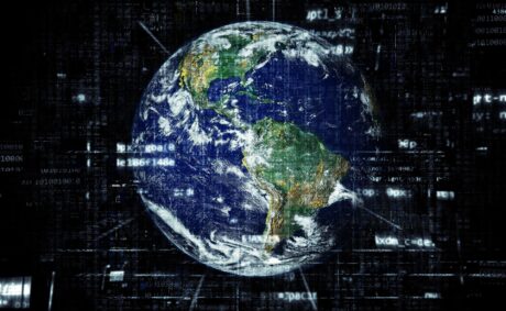 La Terre et le monde du numérique (photo de TheDigitalArtist, Pixabay).