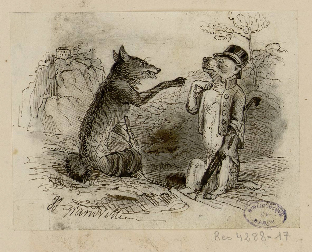 Dessins originaux de Grandville (1837-1838).