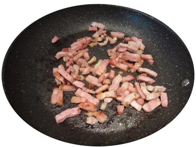 Lardons poëlés.