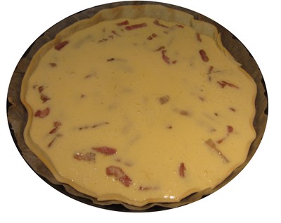 Tarte avant d'enfourner.
